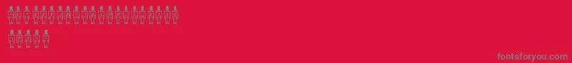 ToySoldier Font – Gray Fonts on Red Background