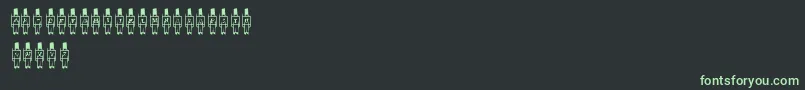 ToySoldier Font – Green Fonts on Black Background