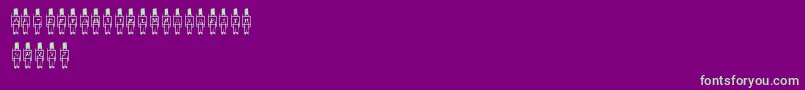 ToySoldier Font – Green Fonts on Purple Background