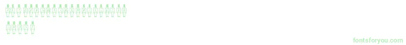 ToySoldier Font – Green Fonts on White Background