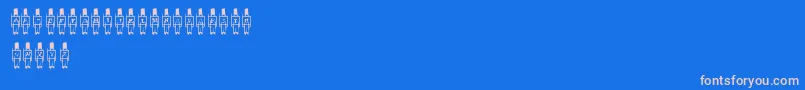 ToySoldier Font – Pink Fonts on Blue Background