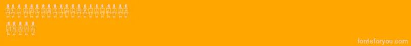 ToySoldier Font – Pink Fonts on Orange Background