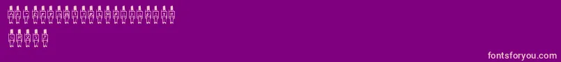 ToySoldier Font – Pink Fonts on Purple Background