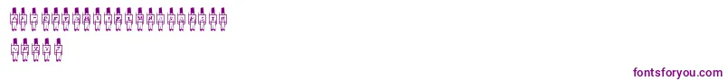 ToySoldier Font – Purple Fonts on White Background
