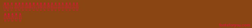 ToySoldier Font – Red Fonts on Brown Background