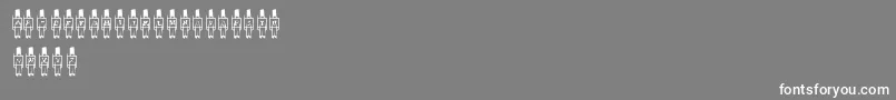 ToySoldier Font – White Fonts on Gray Background