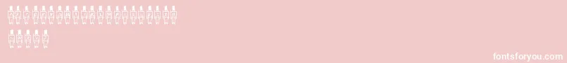 フォントToySoldier – ピンクの背景に白い文字