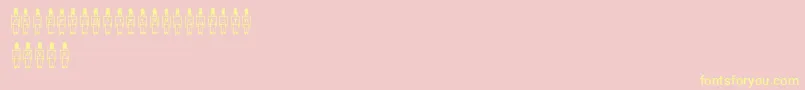 ToySoldier Font – Yellow Fonts on Pink Background