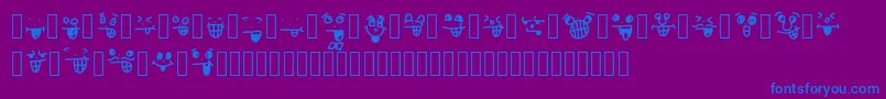 Más sobre la fuente CrazySmile fuente CrazySmile – Fuentes Azules Sobre Fondo Morado
