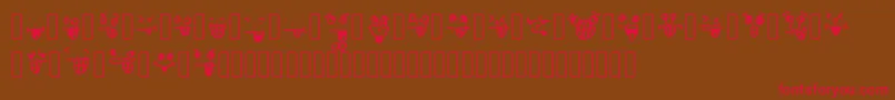 CrazySmile Font – Red Fonts on Brown Background