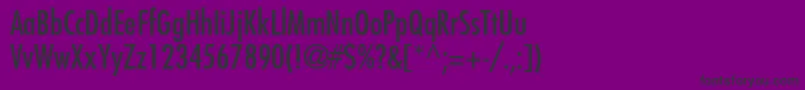 FuturastdCondensed Font – Black Fonts on Purple Background