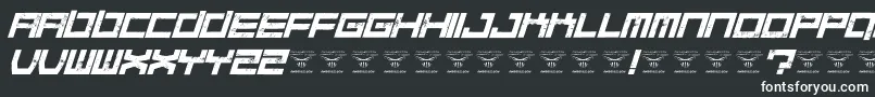 QuaaludesItalic Font – White Fonts on Black Background