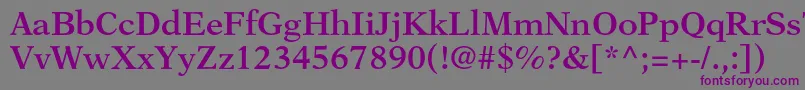 NewasterltstdSemibold Font – Purple Fonts on Gray Background