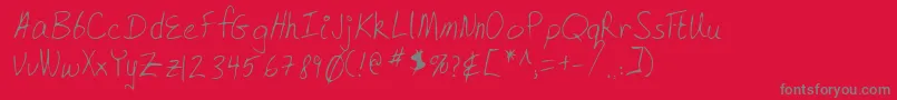 Шрифт Lehn168 – серые шрифты на красном фоне