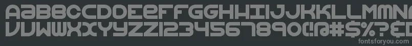 VertigoUpright2Brk Font – Gray Fonts on Black Background