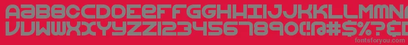 VertigoUpright2Brk Font – Gray Fonts on Red Background