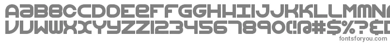 Шрифт VertigoUpright2Brk – серые шрифты на белом фоне