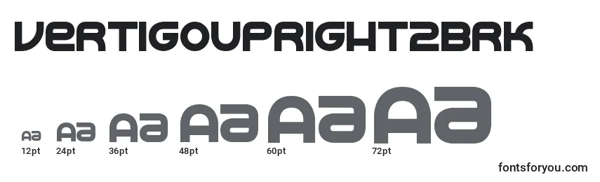 VertigoUpright2Brk Font Sizes