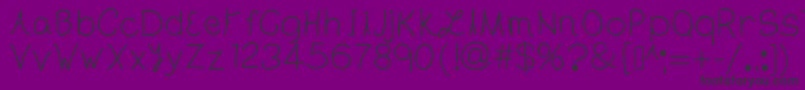 TheLondon-fontti – mustat fontit violetilla taustalla