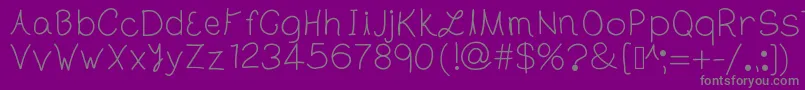 Подробнее о шрифте TheLondon Шрифт TheLondon – серые шрифты на фиолетовом фоне