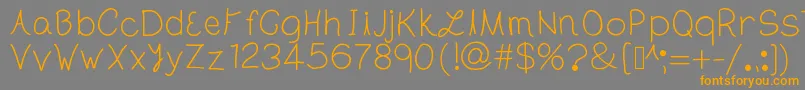 TheLondon Font – Orange Fonts on Gray Background