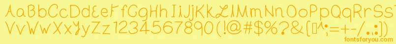 More about TheLondon Font TheLondon Font – Orange Fonts on Yellow Background