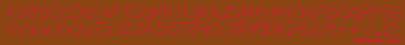TheLondon Font – Red Fonts on Brown Background