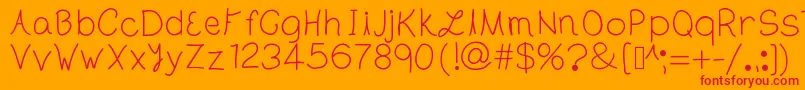TheLondon Font – Red Fonts on Orange Background