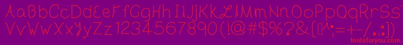TheLondon Font – Red Fonts on Purple Background