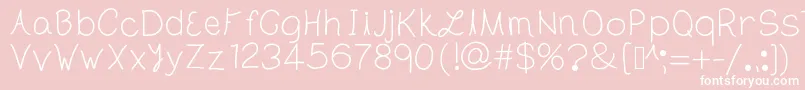 TheLondon Font – White Fonts on Pink Background