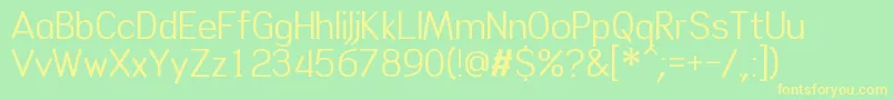 Tinbird Font – Yellow Fonts on Green Background