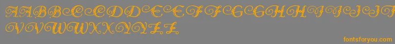 DiamondDreams Font – Orange Fonts on Gray Background
