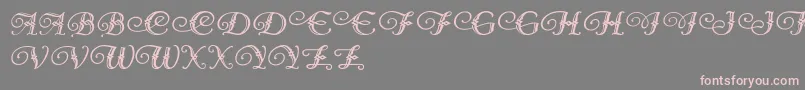 fuente DiamondDreams – Fuentes Rosadas Sobre Fondo Gris
