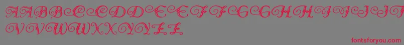 DiamondDreams Font – Red Fonts on Gray Background