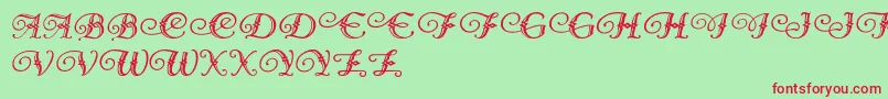 DiamondDreams Font – Red Fonts on Green Background