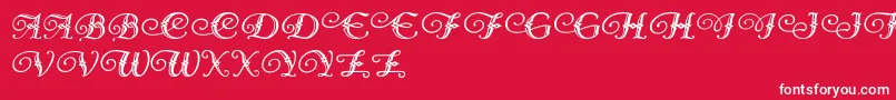 DiamondDreams Font – White Fonts on Red Background