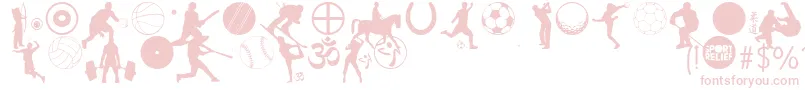More about SportRelief Font SportRelief Font – Pink Fonts on White Background