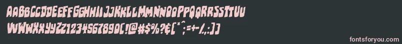 fuente Pocketmonsterrotal – Fuentes Rosadas Sobre Fondo Negro