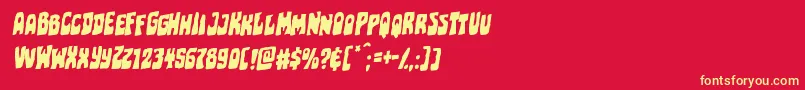 fuente Pocketmonsterrotal – Fuentes Amarillas Sobre Fondo Rojo