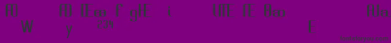 Brassal Font – Black Fonts on Purple Background
