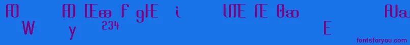 Шрифт Brassal – фиолетовые шрифты на синем фоне
