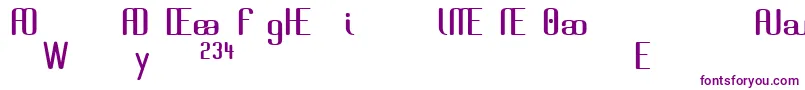 Brassal Font – Purple Fonts on White Background
