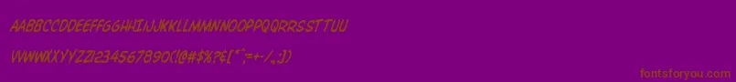 Overstreetbiblecondital Font – Brown Fonts on Purple Background