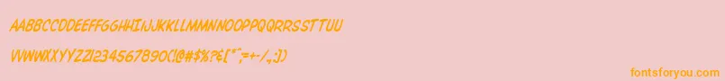 Overstreetbiblecondital Font – Orange Fonts on Pink Background