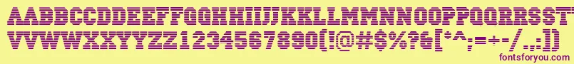 ACampusmarine Font – Purple Fonts on Yellow Background