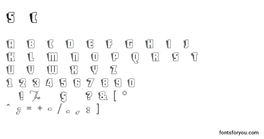Fuente ShoCard - alfabeto, números, caracteres especiales