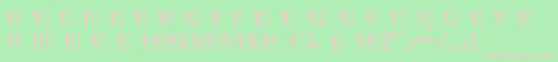 ShoCard Font – Pink Fonts on Green Background