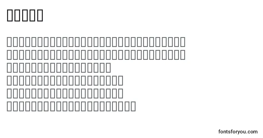 Schriftart Smilf – Alphabet, Zahlen, spezielle Symbole