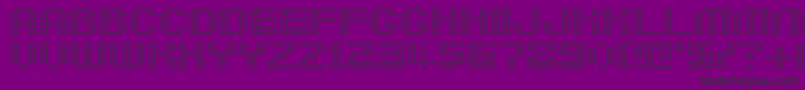Шрифт Berirg – чёрные шрифты на фиолетовом фоне