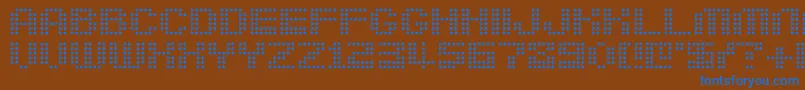 Berirg Font – Blue Fonts on Brown Background